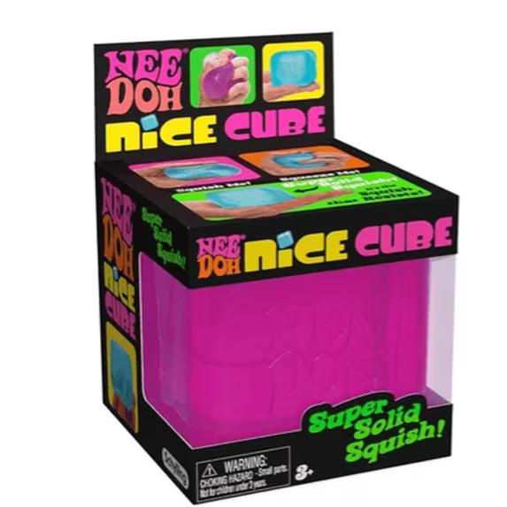 NeeDoh Nice Cube – Super Solid Squish Sensory Fidget Toy