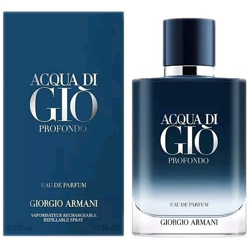 Giorgio Armani Acqua di Giò Profondo Eau de Parfum for Men 100ml / 3.3 fl oz Refillable Spray
