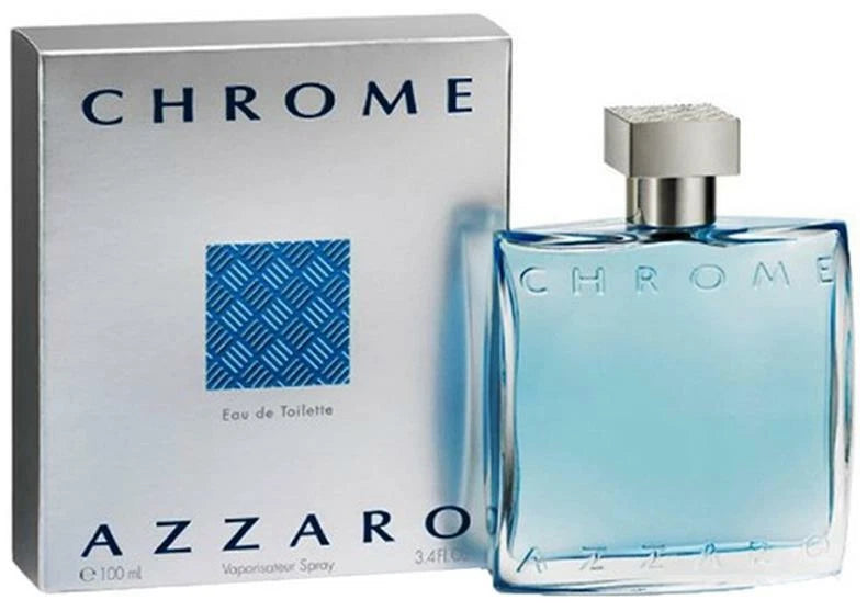Azzaro Chrome Eau de Toilette EDT Spray for Men 3.4 oz / 100 ml
