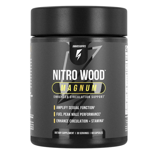 Inno Supps Nitro Wood Magnum – Enhanced Circulation Support for Men | 60 Capsules (30 Servings)
