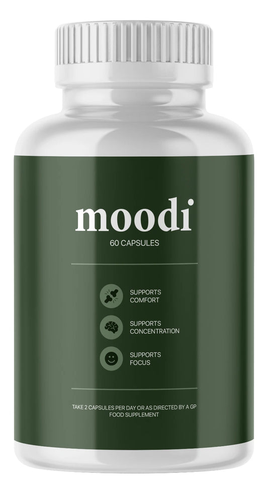 Moodi Food Supplement 60 Capsules – Daily Mood, Focus & Concentration Support