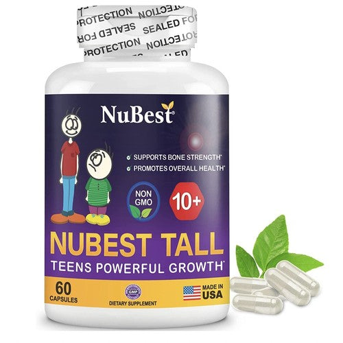 NuBest Tall Teens Powerful Growth Dietary Supplement 60 Capsules | Ages 10+