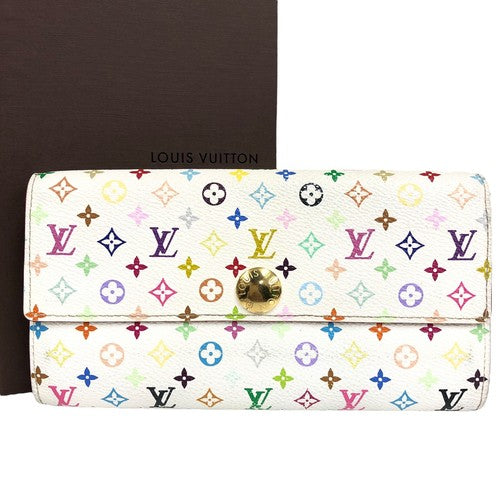 Louis Vuitton Monogram Multicolore Long Wallet – White