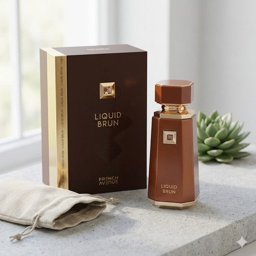 French Avenue Liquid Brun Eau de Parfum 100ml | Warm Woody Vanilla Fragrance