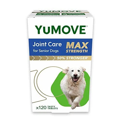 YuMOVE Joint Care MAX Strength for Senior Dogs – 120 Tasty Tablets – Advanced Hip & Joint Support Supplement