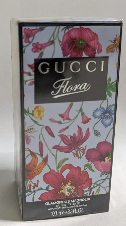Gucci Flora Gorgeous Magnolia Eau de Toilette for Women 100ml / 3.3 fl oz Luxury Designer Perfume